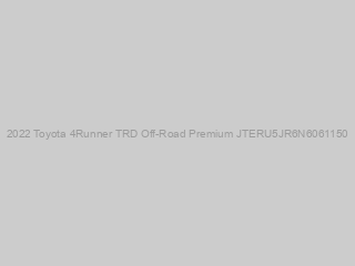 Get approved on this 2022 Toyota 4Runner TRD Off-Road Premium JTERU5JR6N6061150!