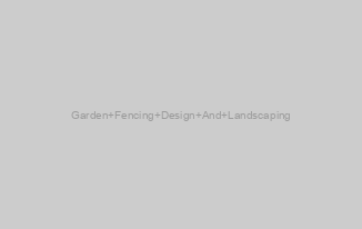 Garden Fencing Design And Landscaping