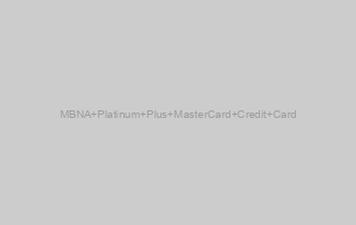MBNA Platinum Plus MasterCard Credit Card