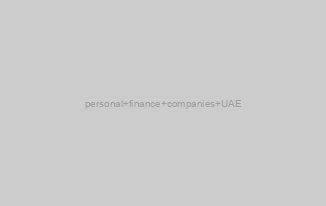 personal finance companies UAE