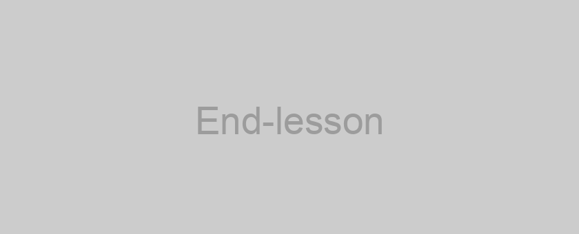 End-lesson
